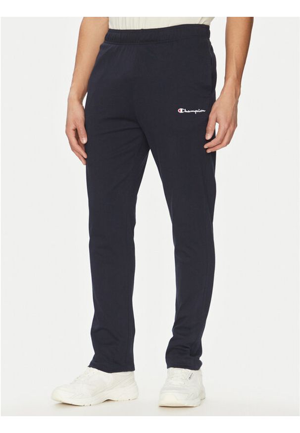 Champion Spodnie dresowe 220305 Granatowy Standard Fit. Kolor: niebieski. Materiał: bawełna