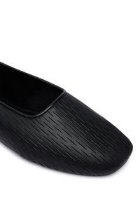 Calvin Klein Baleriny Oblique Ballerina Cut Lth HW0HW03033 Czarny. Kolor: czarny. Materiał: skóra #2
