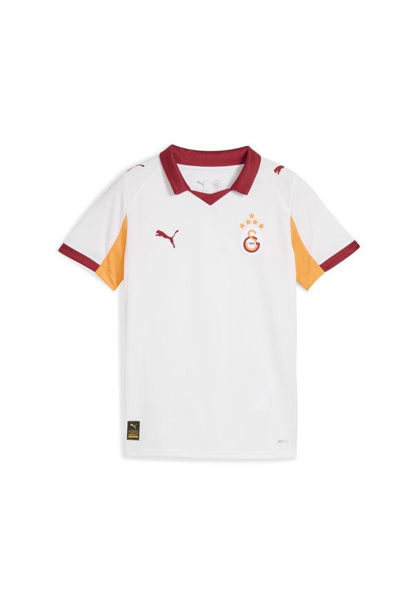 Puma - Młodzieżowa koszulka wyjazdowa Galatasaray SK 25/26 PUMA. Kolor: biały, żółty, wielokolorowy, pomarańczowy. Sport: piłka nożna