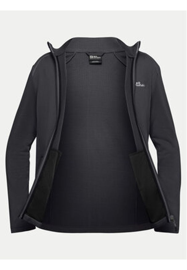 Jack Wolfskin Polar Kolbenberg Fz A63964 Czarny Regular Fit. Kolor: czarny. Materiał: syntetyk