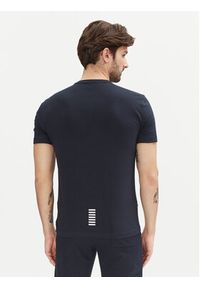 EA7 Emporio Armani T-Shirt 8NPT26 PJVQZ 1562 Granatowy Regular Fit. Kolor: niebieski. Materiał: bawełna #4