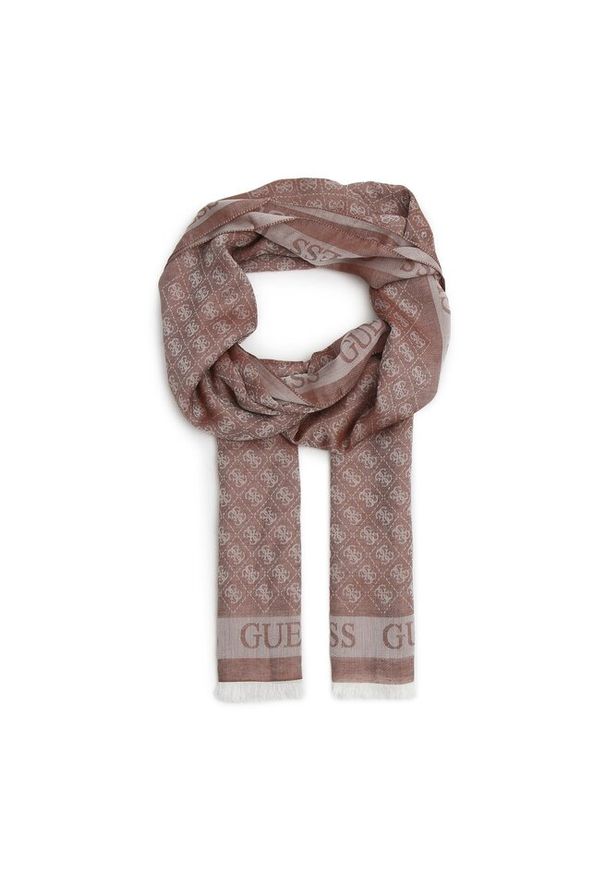 Szal Guess. Kolor: brązowy