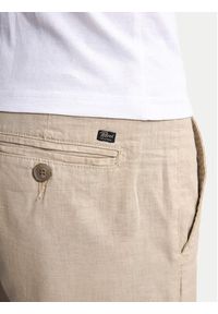 Petrol Industries Szorty materiałowe M-1050-SHO538 Beżowy Slim Fit. Kolor: beżowy. Materiał: bawełna #7