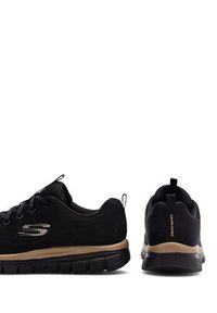 skechers - Skechers Sneakersy GRACEFUL 12615 BKRG Czarny. Kolor: czarny #6