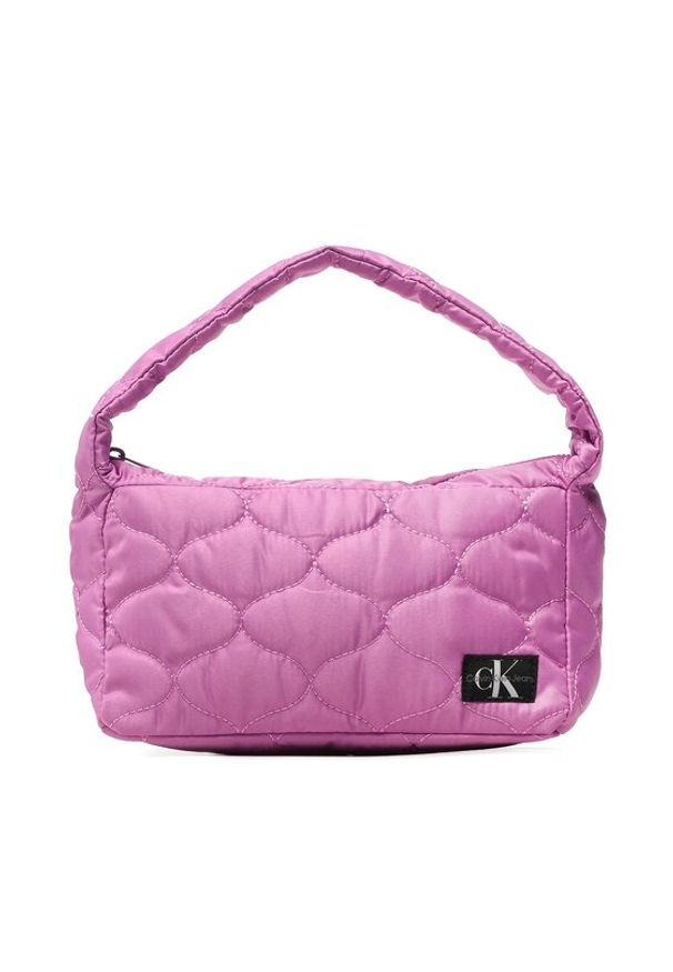 Calvin Klein Jeans Torebka Quilted Shoulder Bag IU0IU00388 Fioletowy. Kolor: fioletowy