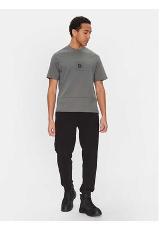 Hugo - HUGO T-Shirt Debostac 50535499 Szary Relaxed Fit. Kolor: szary. Materiał: bawełna