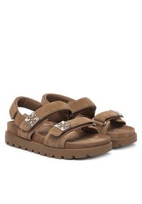 Tory Burch Sandały 180673 Beżowy. Kolor: beżowy. Materiał: skóra #6