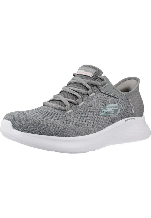 skechers - Buty do chodzenia damskie Skechers Pro-natur. Kolor: szary. Materiał: materiał, syntetyk. Szerokość cholewki: normalna. Sport: turystyka piesza