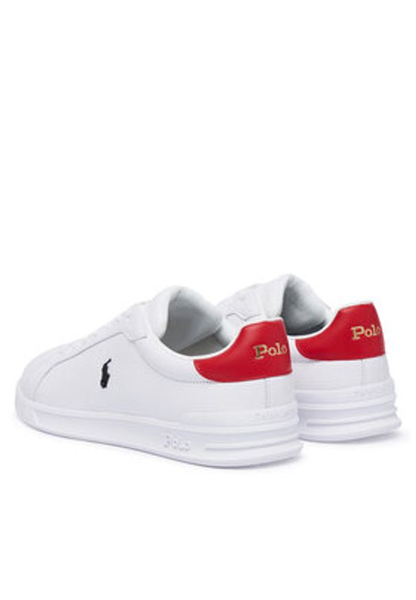 Polo Ralph Lauren Sneakersy 809P09760001 Biały. Kolor: biały. Materiał: skóra
