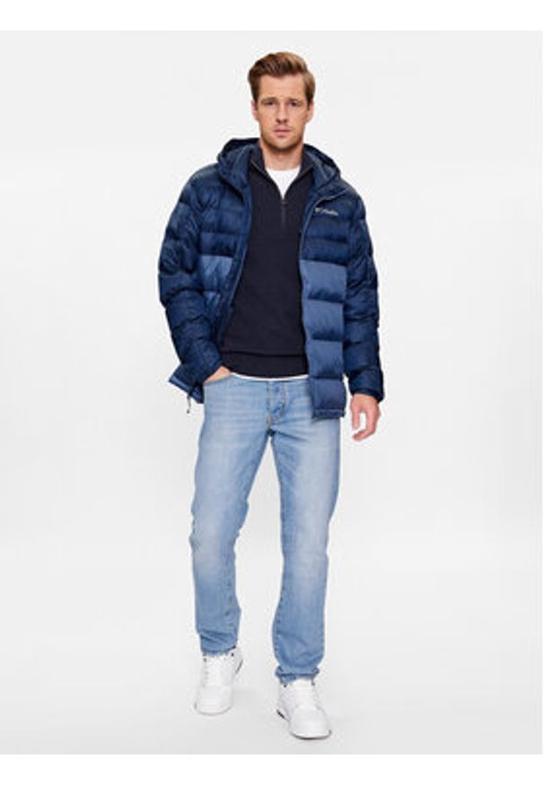 columbia - Columbia Kurtka zimowa Buck Butte™ Insulated Hooded Jacket Niebieski Regular Fit. Kolor: niebieski. Materiał: syntetyk. Sezon: zima