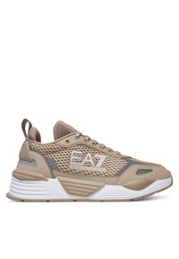 EA7 Emporio Armani Sneakersy X8X159 XK379 U499 Beżowy. Kolor: beżowy. Materiał: skóra