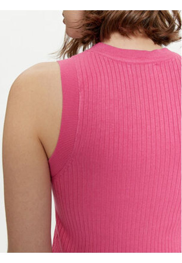 JDY Top Aya 15287501 Różowy Slim Fit. Kolor: różowy. Materiał: wiskoza