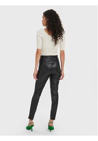 Vero Moda Spodnie z imitacji skóry Lana 10269992 Czarny Slim Fit. Kolor: czarny. Materiał: skóra #5