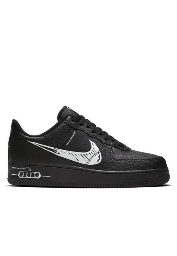 Buty do chodzenia męskie Nike Air Force 1 LV8 Utility. Kolor: czarny. Materiał: syntetyk, tkanina, skóra, materiał. Model: Nike Air Force. Sport: turystyka piesza