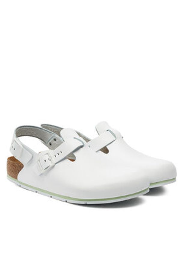 Birkenstock Sandały Tokio Pro Le 1025956 Biały. Kolor: biały. Materiał: skóra