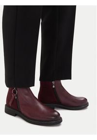Lasocki Botki CEO-RST-56007-13 Bordowy. Kolor: czerwony. Materiał: skóra #6
