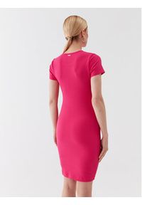 Guess Sukienka dzianinowa Lana WBYK95 KB9E2 Różowy Slim Fit. Kolor: różowy. Materiał: wiskoza