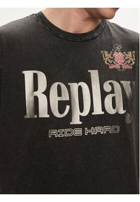 Replay T-Shirt M6820.000.22658 Czarny Regular Fit. Kolor: czarny. Materiał: bawełna