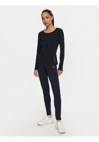 EA7 Emporio Armani Bluzka 6DTT06 TJQCZ 1562 Granatowy Slim Fit. Kolor: niebieski. Materiał: bawełna