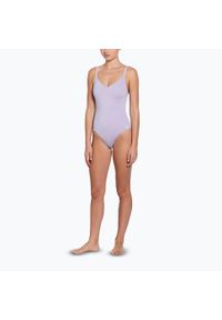 Strój pływacki jednoczęściowy damski Nike Essential V-Neck. Kolor: niebieski