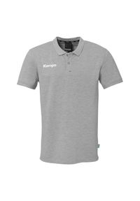 KEMPA - Koszulka polo dla dzieci Kempa Prime. Typ kołnierza: polo. Kolor: czarny, biały, szary, wielokolorowy. Wzór: haft, napisy. Styl: sportowy