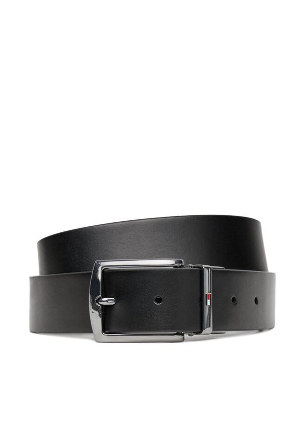 TOMMY HILFIGER - Pasek Męski Tommy Hilfiger. Kolor: niebieski