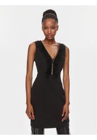 Rinascimento Sukienka koktajlowa CFC0116852003 Czarny Regular Fit. Kolor: czarny. Materiał: syntetyk. Styl: wizytowy