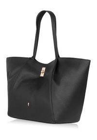 Ochnik - Skórzana czarna torebka shopper damska. Kolor: czarny. Materiał: skórzane #7