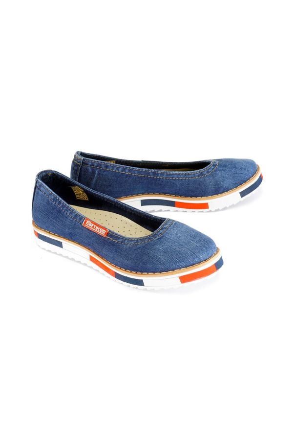 Artiker Relaks - ARTIKER RELAKS 40C208 jeans, czółenka damskie. Kolor: niebieski. Materiał: jeans. Szerokość cholewki: normalna