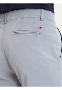 Napapijri Chinosy M-Puyo NP0A4H98 Szary Slim Fit. Kolor: szary. Materiał: bawełna #3