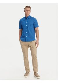TOMMY HILFIGER - Tommy Hilfiger Koszula Flex MW0MW42630 Niebieski Regular Fit. Kolor: niebieski. Materiał: bawełna #2