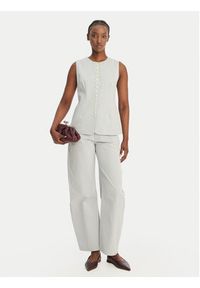 Eleh Bluzka SS260145 Błękitny Regular Fit. Kolor: niebieski. Materiał: bawełna #3