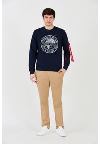 Aeronautica Militare - AERONAUTICA MILITARE Granatowa męska bluza, Rozmiar XXL. Typ kołnierza: bez kaptura. Kolor: niebieski #7