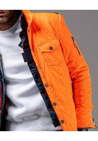GUNS & TUXEDOS - Pomarańczowa kurtka pikowana Hunter 1. Kolor: pomarańczowy. Materiał: puch, materiał #2