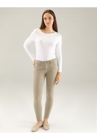 Unisono - ZIELONE JEANSY 191-1226S-10 CAS. Kolor: zielony. Materiał: jeans