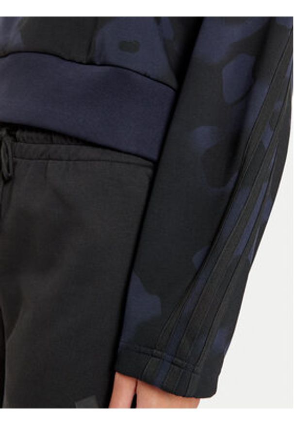 Adidas - adidas Bluza Future Icons 3-Stripes IW5297 Granatowy Loose Fit. Kolor: niebieski. Materiał: syntetyk, bawełna