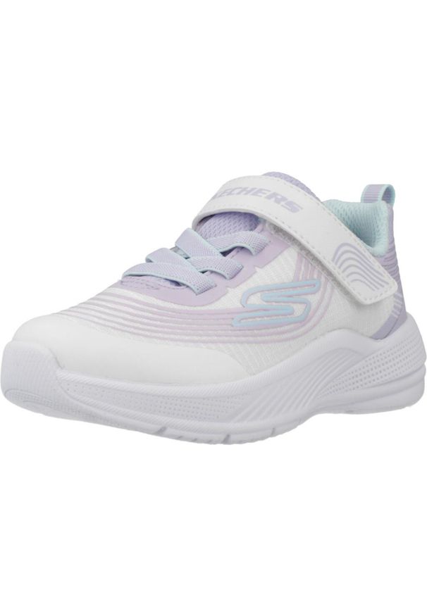 skechers - Tenisówki Skechers Model Microspec Advance Kolor Biały. Kolor: biały. Materiał: syntetyk, tkanina. Model: Skechers Sport. Sport: turystyka piesza