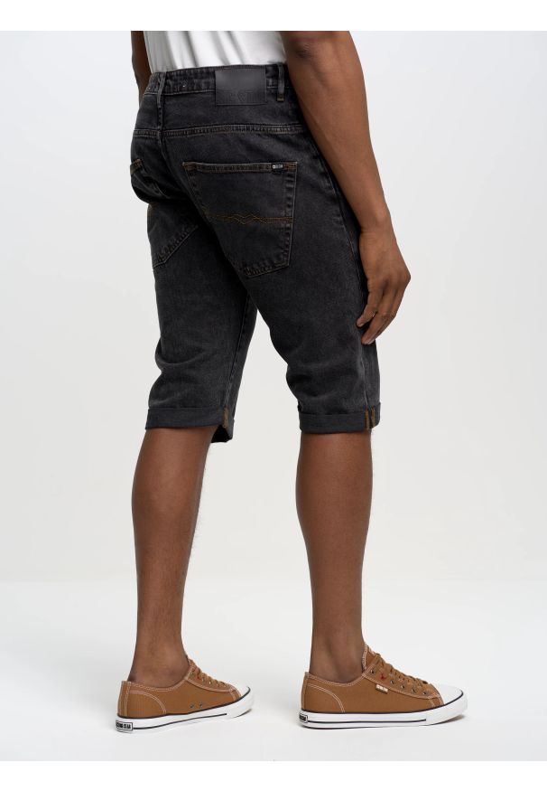 Big-Star - Szorty męskie jeansowe szare Conner 997. Okazja: na co dzień. Kolor: szary. Materiał: jeans. Styl: klasyczny, casual
