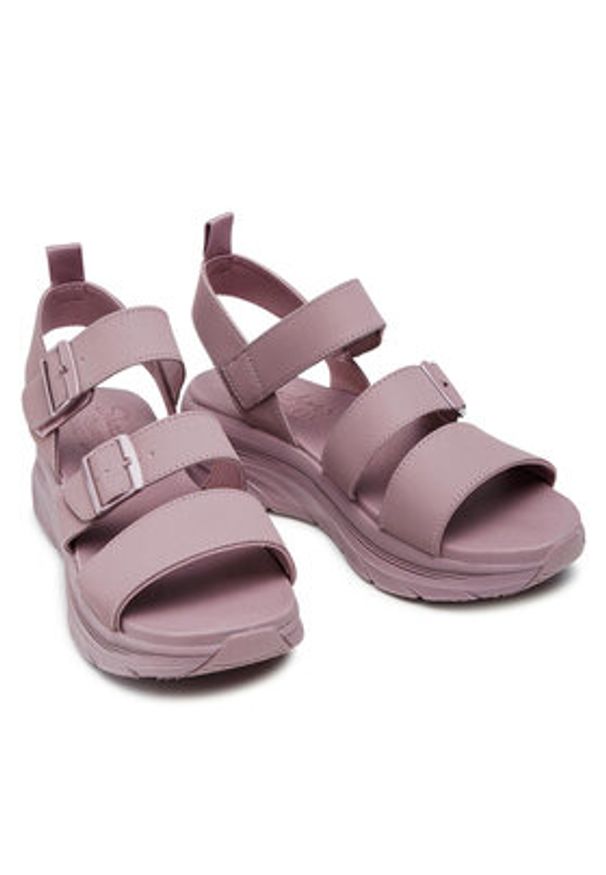 skechers - Skechers Sandały Retro Cosmos 119234/MVE Fioletowy. Kolor: fioletowy. Materiał: skóra. Styl: retro