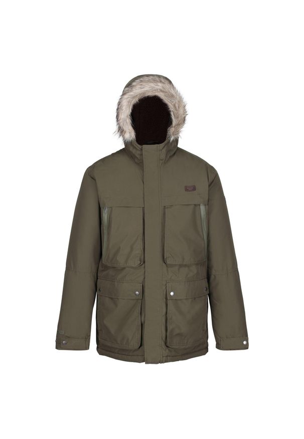 Regatta - Męska Kurtka Zimowa Parka Podgrzewana Volter. Kolor: zielony. Sezon: zima