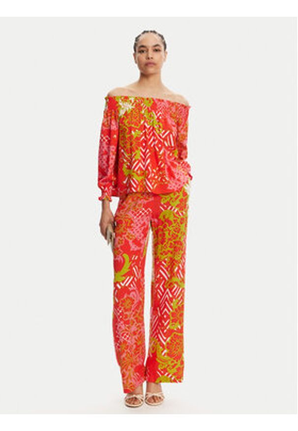 Gaudi Bluzka 511BD45023 Kolorowy Regular Fit. Materiał: wiskoza. Wzór: kolorowy