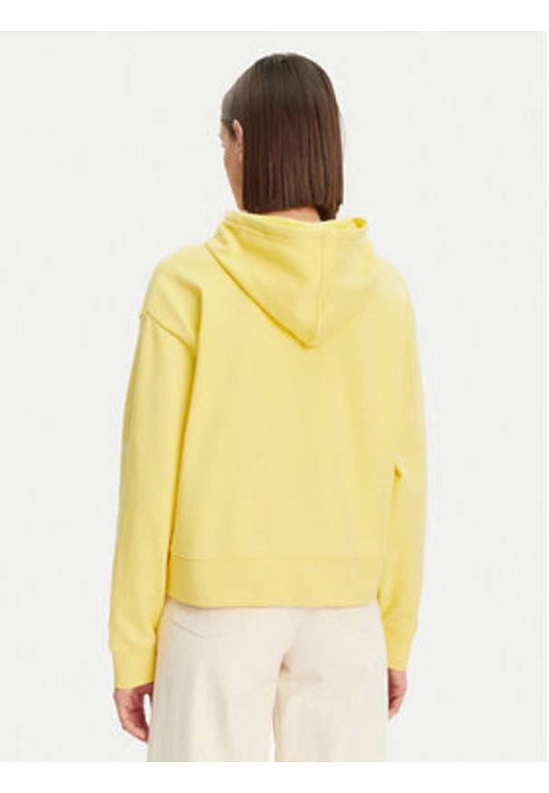 Lacoste Bluza SF2649 Żółty Relaxed Fit. Kolor: żółty. Materiał: bawełna