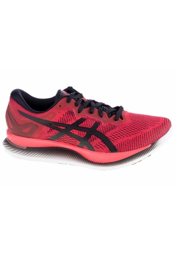 Buty do biegania Asics GlideRide M 1011A817-600 czerwone. Zapięcie: sznurówki. Kolor: czerwony. Materiał: tkanina, syntetyk, guma. Sport: fitness