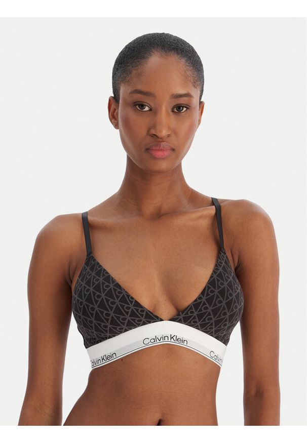 Calvin Klein Underwear Biustonosz braletka LV00QF8498 Czarny. Kolor: czarny. Materiał: bawełna