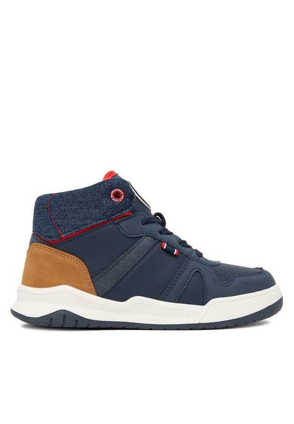 Sneakersy Beverly Hills Polo Club. Kolor: niebieski