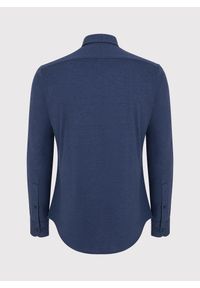 Pako Lorente - PAKO LORENTE – Ciemna niebieska bawełniana koszula męska. Kolor: niebieski, brązowy, zielony. Materiał: bawełna. Długość rękawa: długi rękaw. Długość: długie. Wzór: gładki #3
