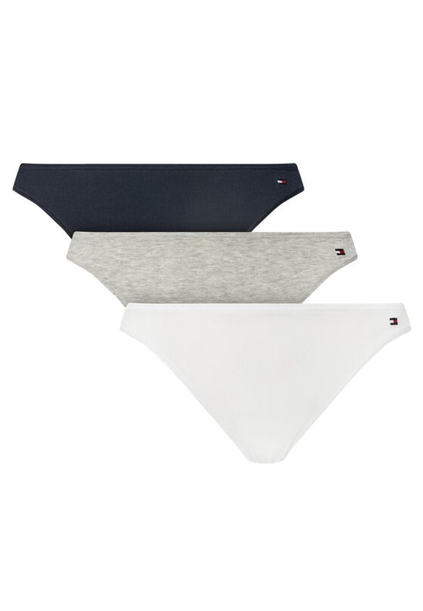 TOMMY HILFIGER - Tommy Hilfiger Komplet 3 par fig klasycznych UW0UW05753 Kolorowy. Materiał: bawełna. Wzór: kolorowy