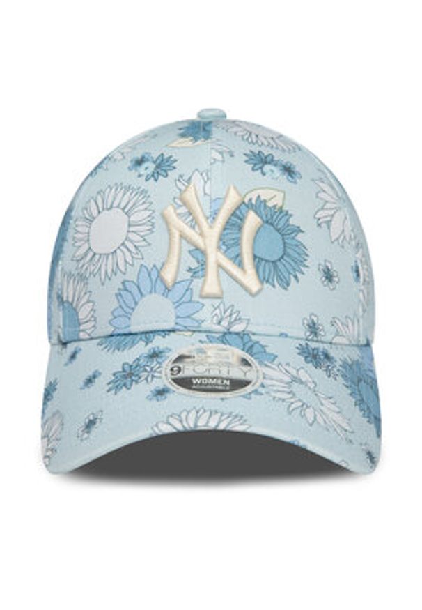 New Era Czapka z daszkiem Wmns Floral Aop 940 Nyy 60435004 Niebieski. Kolor: niebieski. Materiał: materiał