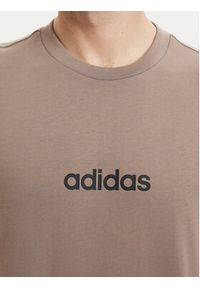Adidas - adidas T-Shirt Essentials Linear KF2390 Beżowy Regular Fit. Kolor: beżowy. Materiał: bawełna #5