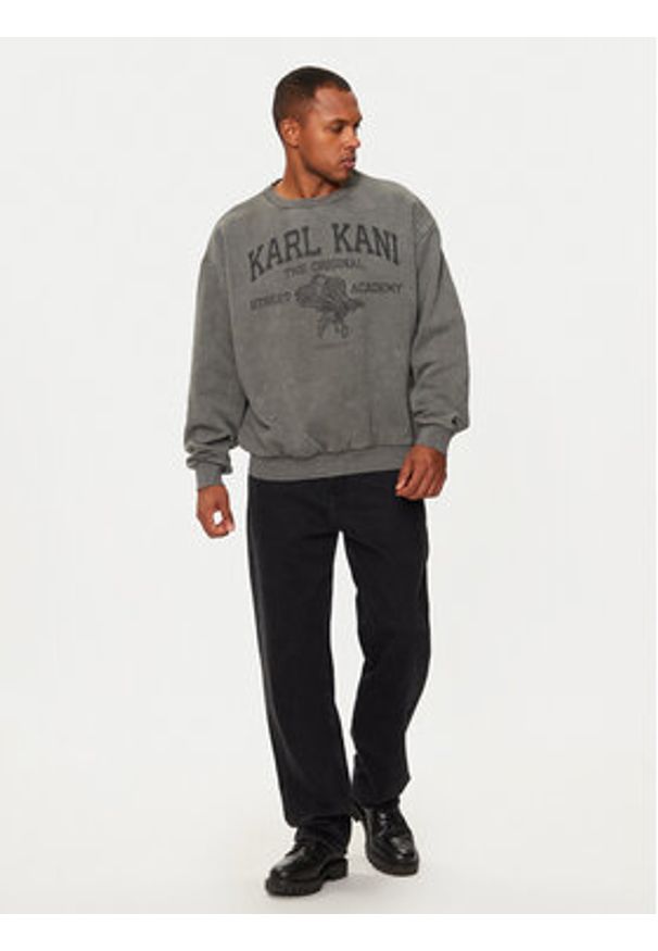 Karl Kani Bluza Street Academy 60290006 Szary Regular Fit. Kolor: szary. Materiał: bawełna, syntetyk. Styl: street